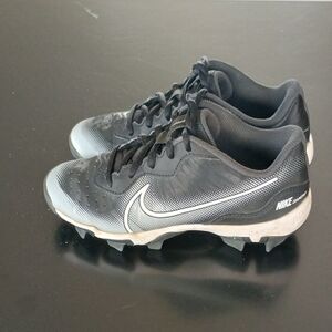 Nike Kids Black and Gray Sneakers Baseball Cleats Football Soccer